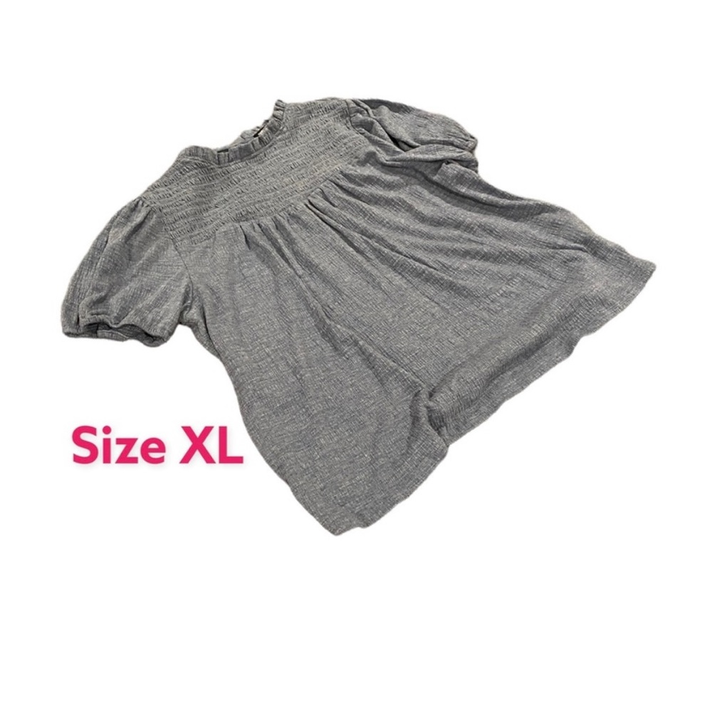 Smock neck blouse
